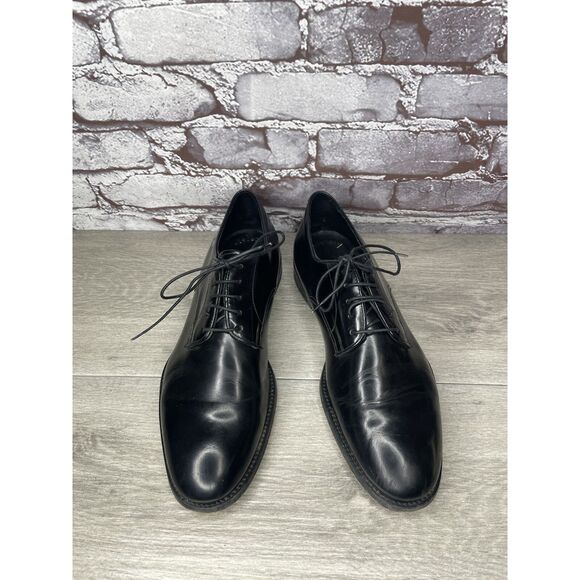 Doucal’s Handmade Black Leather Lace Derby Oxfords Dress Shoes Men Sz 40EU/7M US main image 11